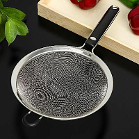 Сито с ручкой 20см, черное