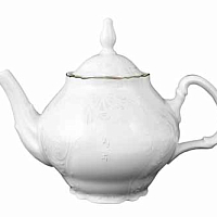 Чайник 1,2л Платиновый узор слоновая кость Bernadotte