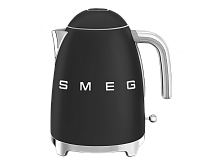 Чайник электрический 1,7л Smeg черный матовый Стиль 50-х гг