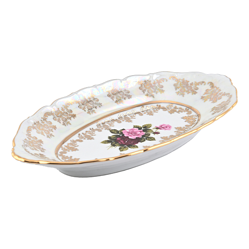Блюдо овальное 21см Аристократ Роза