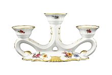 Подсвечник Мейсенский букет Queen's Crown