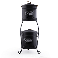 Набор емкостей для овощей 2 яруса Siyah