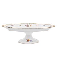Блюдо для рыбы 56см н/н Мейсенский букет Queen's Crown