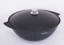 Казан для плова 7л со стекл. крышкой Granit ultra Blue