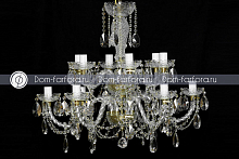 Люстра 12 рожковая 2 яруса белые плафоны 4047