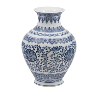 Ваза 25см Blue & White