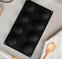 Форма для выпечки 29*17см, 8 ячеек, Полусфера