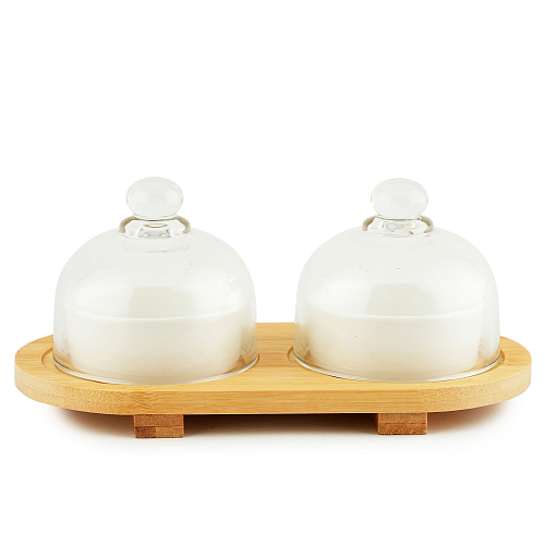 Набор блюд 22см 2шт с/кр на подст Айсберг Elan Gallery