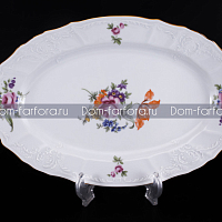 Блюдо овальное 34см Лопух (3шт кор) Bernadotte