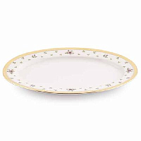 Блюдо овальное 24см Constanza Creme Primavera Gold Falkenporzellan