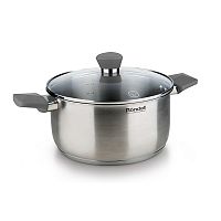 Кастрюля 20см 2,8л серые ручки Strike Rondell