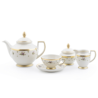 Сервиз чайный 6пер 15пр Constanza Creme Primavera Gold Falkenporzellan