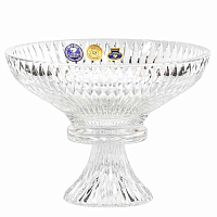 Конфетница 20см на ножке хрусталь Crown Jewel