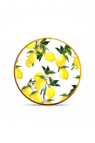 Набор тарелок 21см 6шт Lemon White