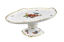 Поднос 37см овальный н/н Мейсенский букет Queen's Crown