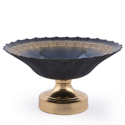 Фруктовница на ножке 30см Black