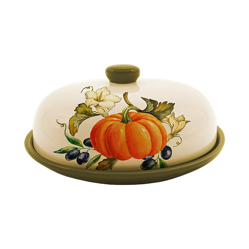 Блюдо для блинов с крышкой Тыква (кор=12шт)