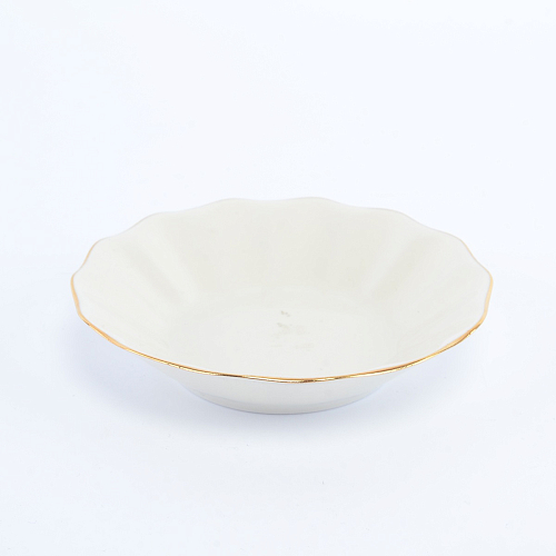 Набор розеток б/р 6шт Белый узор Слоновая кость Bernadotte