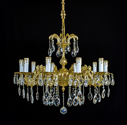 Люстра 10 рожковая золото Royal Bohemia