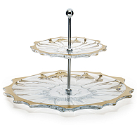 Горка 2 яруса Plantica gold rim Aurum Crystal