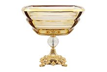 Фруктовница 32см на низкой ножке Segment Amber RG