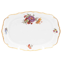 Поднос 21см 1шт Мейсенский букет Queen's Crown