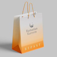 Пакет подарочный 32*26*12см Repast