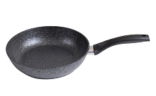 Сковорода 24см с ручкой Темный мрамор 