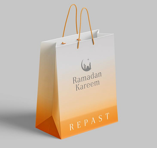 Пакет подарочный 32*26*12см Repast