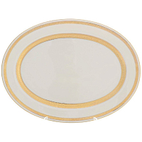 Блюдо овальное 35см Constanza Creme Gold 9321 Falkenporzellan 