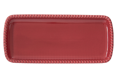 Блюдо прямоугольное 36*16см бургунди Tiffany Easy Life