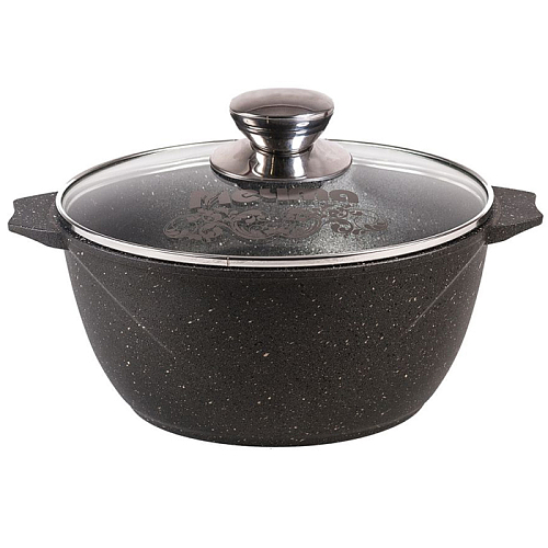 Кастрюля 8л с крышкой Гранит Black Мечта