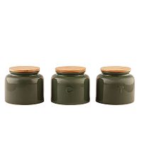 Набор банок для сыпучих прод 600мл 3шт.серо-зел.Indulgence Maxwell & Williams