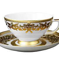 Набор чайных пар 155мл 6шт Natalia Creme Gold