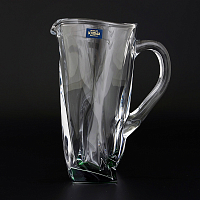 Графин 1,1л Quadro зеленый Crystalite Bohemia