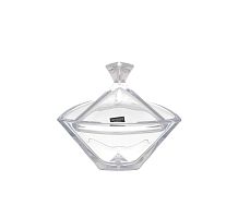 Конфетница 18см с крышкой Triangle Crystalite Bohemia