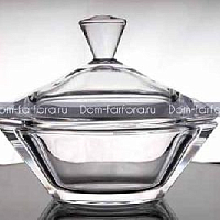 Конфетница 18,5см с крышкой Gondolino Crystalite Bohemia