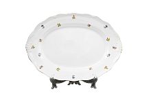 Блюдо овальное 36см 1шт Мелкие цветы Jeremy