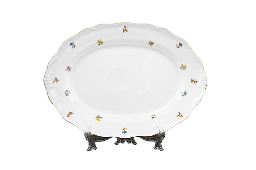 Блюдо овальное 36см 1шт Мелкие цветы Jeremy