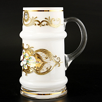 Кружка 500мл Лепка белая Evpas