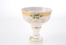 Конфетница 13см золото белый фон Star Crystal 