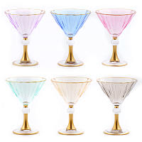 Набор креманок 240мл 6шт Diamond Mix