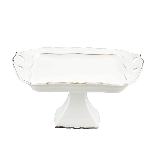 Поднос 30*25см на ножке Престиж Marquise Platinum