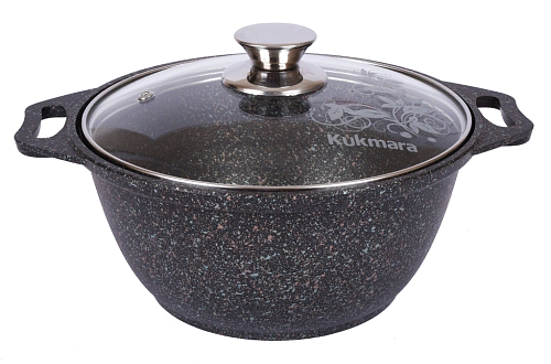 Кастрюля 2л со стекл. кр Granit ultra Original Кукмара