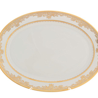 Блюдо овальное 24см Creme Gold 9077 Falkenporzellan
