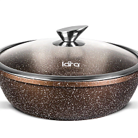 Сотейник с крышкой 28*7см 3,4л Lara Rio choco Сотейник с крышкой 28*7см 3,4л Lara Rio choco