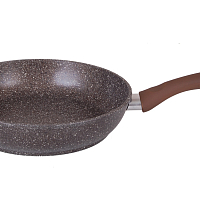 Сковорода 22см с ручкой Кофейный Мрамор Кукмара