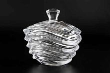 Конфетница 17см с крышкой Wave Crystalite Bohemia