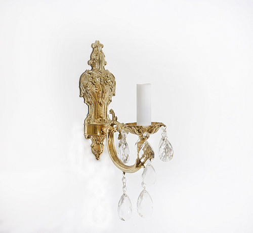 Светильник 1 свечовый золото Royal Bohemia