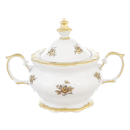 Сахарница 400л Золотая Роза Queen's Crown Сахарница 400л Золотая Роза Queen's Crown